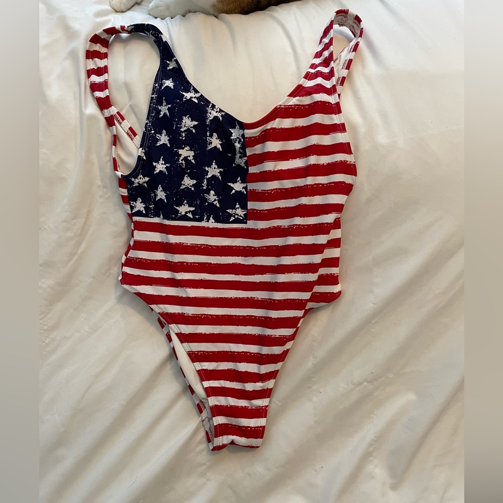 USA flag onesie